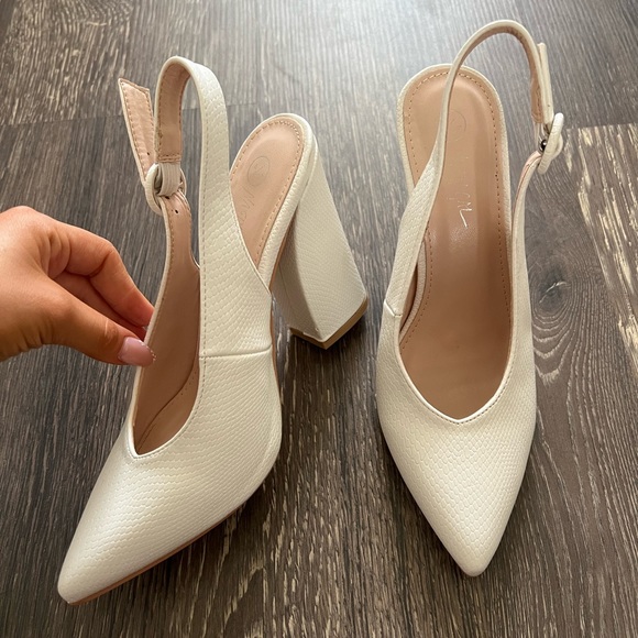 Nasty Gal Shoes - Nasty gal white pumps